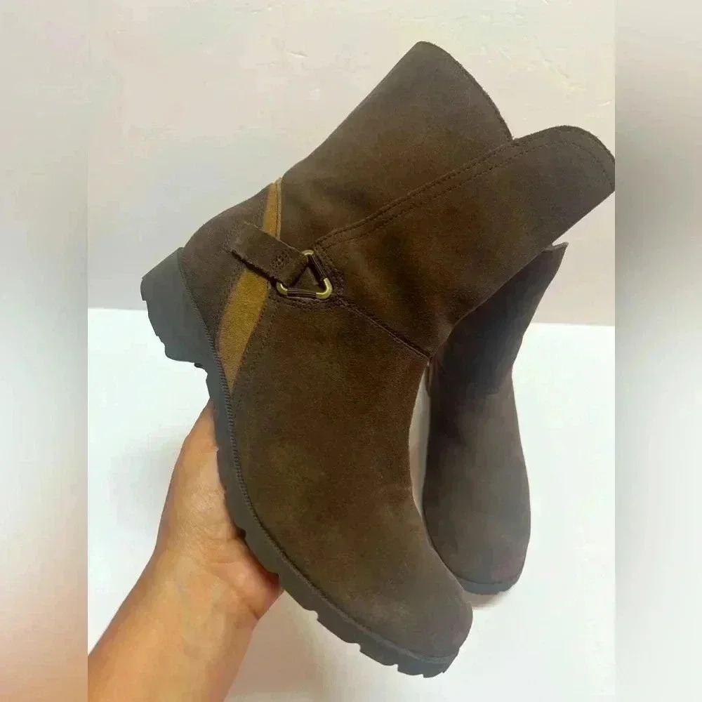 Teva‎ Segundo Suede Leather Mid Calf
Boots Side Zip Women 8.5